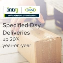 specified day deliveries up 20% year on year