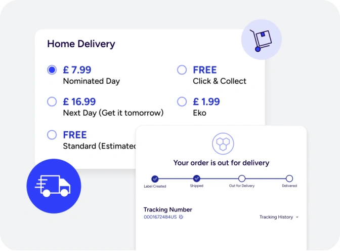 Shipping options and carrier options